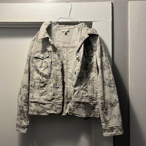 Floral Denim Jacket